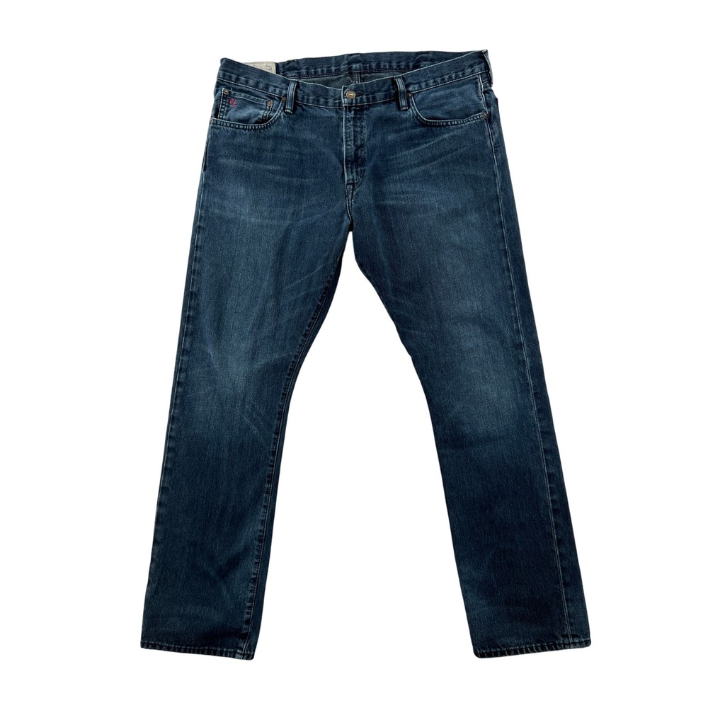 Polo Ralph Lauren Varick Slim Straight Jeans Mens 38x32 Newton Indigo Blue Denim